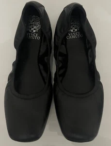 Vince Camuto Brindin Leather Ballet Flats, Black Sheep VC-BRINDIN - Picture 1 of 4
