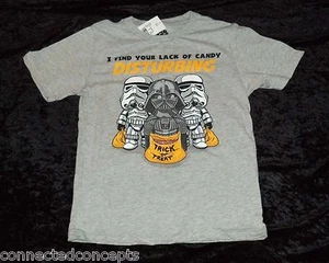 Halloween Star Wars Darth Vader Lack of Candy Disturbing Boys T-Shirt (XS - XL) - Picture 1 of 1