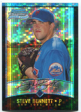 2001 (METS)  Bowman Chrome X-Fractors #128 Steve Bennett