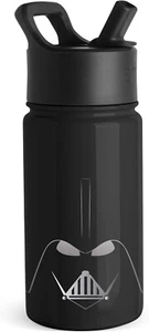 Simple Modern 14 oz Star Wars Darth Vader Kids Water Bottle with Straw Lid - Picture 1 of 4