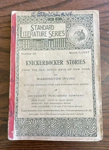 Standard Literature Series: Knickerbocker Stories By Washington Irving, 1897 - Picture 1 of 8