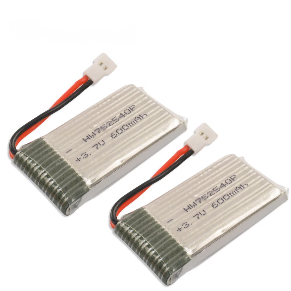 2x Walkera Lipo Akku 1s 3,7V 600mAh 25C Walkera CB100 4G6 5G6 HM 4#3B - Bild 1 von 1