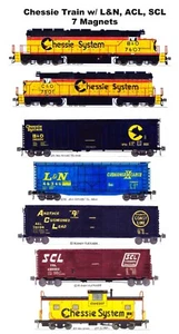 Tren del sistema de ajedrez con L&N, ACL y SCL 7 imanes Andy Fletcher - Imagen 1 de 1