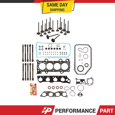 Juego completo de juntas válvulas de escape de admisión aptas para 06-09 Honda Acura 2.0 DOHC K20Z2 K20Z3 Foto 1 de 4