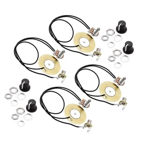 4x 50mm Pickup Piezo Transducer Pickups Prewired Amplifier w/6.35mm Output Jack - Picture 1 of 11