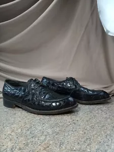Herren Vintage Antik 1940’s Edwin Clapp Alligator Schuhe US Größe 8,5 - Bild 1 von 19