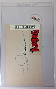 Rod Carew Autogramm handsigniert 60er Jahre 3x5 Karteikarte - Bild 1 von 2