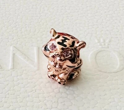 Pandora Oro Rosa, Dije Tigre Chino #780067C01 + Caja de Regalo + Etiqueta Foto 1 de 4