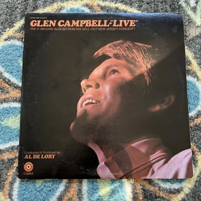 GLEN CAMPBELL Live STBO268 Dbl LP Vinyl VG+ STEREO 33 12” - Image 1 of 4