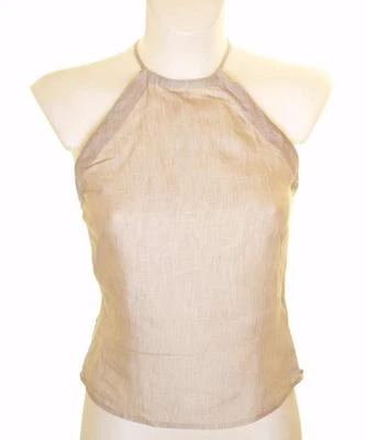 New Women's French Connection Linen Strappy Top Blouse Halterneck Rrp £40 - Image 1 of 2