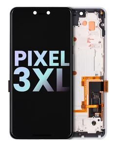OLED Assembly With Frame For Google Pixel 3 XL (Genuine OEM) (Clearly White) - Picture 1 of 1