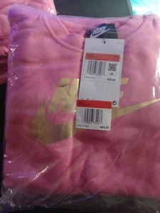 Nike Girls Sportswear Club Casul Crewneck Sweatshirt Pink Sise: L - Picture 1 of 1