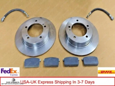 Front Brake Rotors+Pads+Pipe Set for Suzuki Samurai 1986-1994+Free Shipping - Imagem 1 de 4