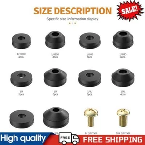 48PCS Assorted Tap Washers O-ring Rubber Flat Beveled for Bath Sink Basin Shower - Picture 1 of 12