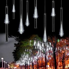 LUCI DI NATALE DA ESTERNO NATALIZIE LED EFFETTO PIOGGIA STELLA CADENTE METEORITI