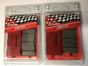 BREMBO SA SINTERED BRAKE PADS 2 SETS FOR HONDA CRF 1000 L AFRICA TWIN 2016 > - Picture 1 of 2