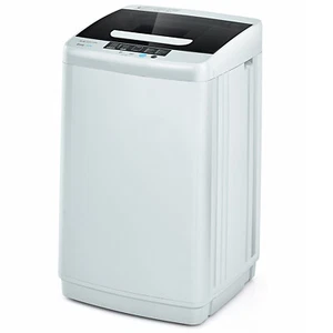 Costway Portable Full-Automatic Laundry Washing Machine 8.8lbs Spin Washer Pump - Picture 1 of 12