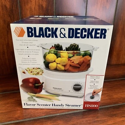 BLACK & DECKER HS800 FLAVOR SCENTER HANDY STEAMER RICE COOKER BRAND New Sealed  - Image 1 of 4