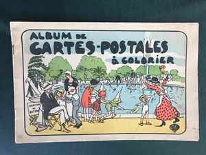 Ancien album de 16 cartes postales à colorier TRES BON ETAT - Picture 1 of 8