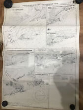 PORTS & ANCHORAGES ON THE KATHIAWAR COAST -  INDIA Admiralty  CHART LARGE C1948