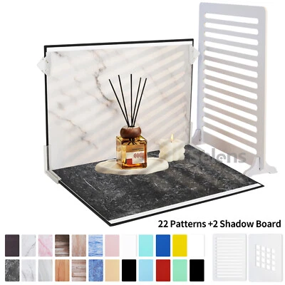 Tablero de telón de fondo de utilería fotográfica de papel de fondo de 12 piezas para productos pequeños Foto 1 de 4