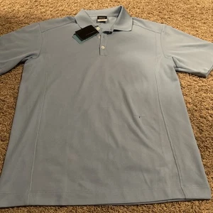 NWT Nike Golf Dri-fit Classic Polo Shirt Mens Medium Light Blue Cool New Snagged - Picture 1 of 7