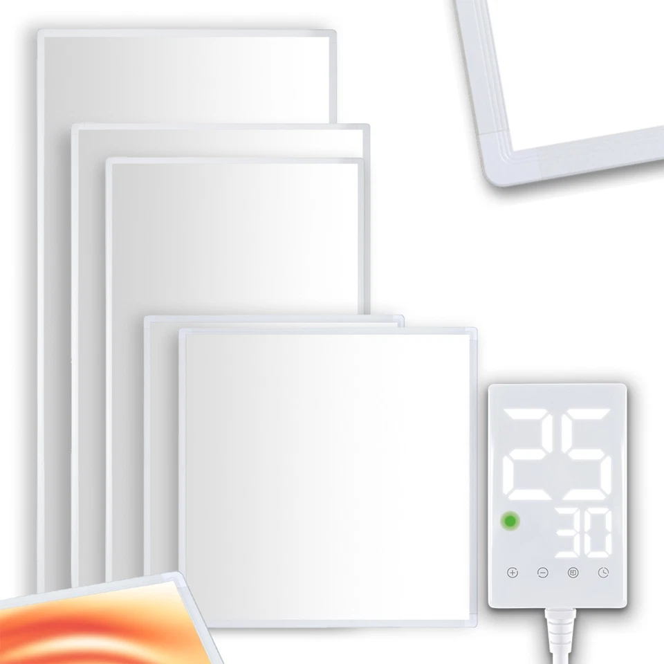 Infrarotheizung mit Thermostat Heizkörper Heizpaneel Elektroheizung Wandheizung - Bild 1 von 1