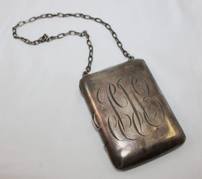 Vintage R. Blackinton Co. argento sterling porta quaderno porta carte portamatite iniziale - Immagine 1 di 4