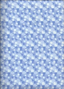 New Royal Bubbles 100% Cotton Flannel Fabric by the Quarter-Yard - Picture 1 of 1
