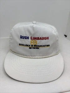 Vintage Rush Limbaugh Zipper Back Embroidered Hat Cap Big Rope EIB Network - Picture 1 of 13