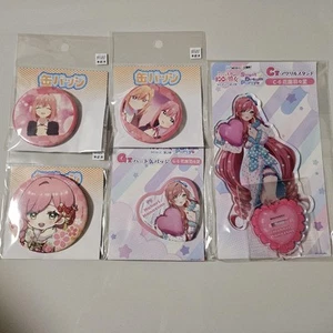 The 100 Girlfriends Who Really Love You Pinback Badge & Acrylic Stand Set of 5 - Picture 1 of 1