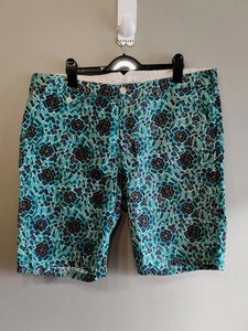 Pantalones Cortos Hartford Lino Algodón Reino Unido 36 UE 52 Verano Ligeros Cremallera Mosca Bohemio  - Imagen 1 de 13