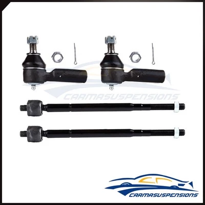 4x Kit de Suspensão Frontal Interna + Externa Tie Rod Extremidades Para 1998-2003 TOYOTA SIENNA - Imagem 1 de 4