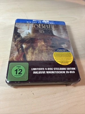 Der Hobbit - Eine unerwartete Reise 3D + 2D Steelbook mit 3D Magnetbild NEU OVP - Bild 1 von 2