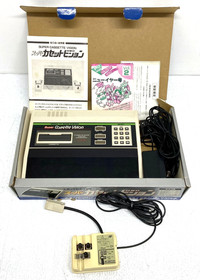 Junk EPOCH SUPER CASSETTE VISION Console w/ Box, Manual + AC Adapter + RF Switch