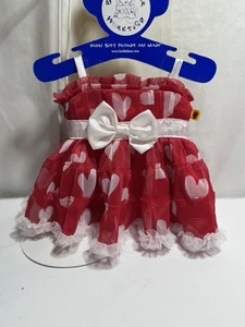 Build a Bear Red Love Hearts Hello Kitty Dress - Sanrio - Picture 1 of 7