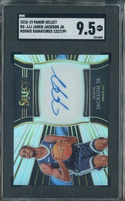2018-19 Select Silver Prizm Jaren Jackson Jr. RC Rookie AUTO /199 SGC 9.5 MINT+ - Image 1 of 2