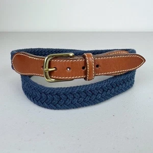 American Eagle Vintage Blue Braided Cotton Belt - Picture 1 of 8