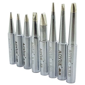 Aoyue T-Type Soldering Iron Chisel Tip Set Fits Aoyue, Hakko And Sunkko Models - Picture 1 of 9