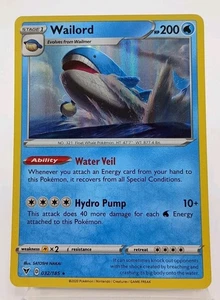 Pokemon - Wailord - Holo Raro - 032/185 - Voltaje Vivid - Casi Nuevo/Muy Nuevo - Imagen 1 de 2