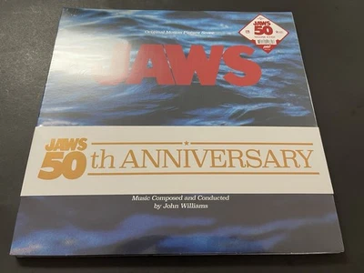 JAWS 50th Anniversary Motion Picture Score Mondo Shark Eyes 180g Black Vinyl 2LP - Image 1 of 4