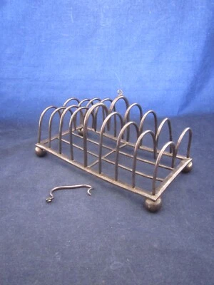 Carrito tostado Christofle plateado 8 rebanadas 947088 SOLDADURA ROTA Y MANGO Foto 1 de 4