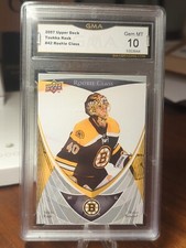 2007-08 UPPER DECK ROOKIE CLASS TUUKKA RASK RC ROOKIE #42 GRADED GMA 10 GEM MINT
