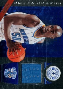 2013-14 Totally Certified Materials Blue Basketball Card #163 Emeka Okafor/99