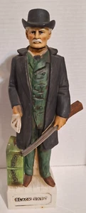 Vintage McCormick Decanter Black Bart Hand Painted Porcelain Gunfighter - Picture 1 of 7