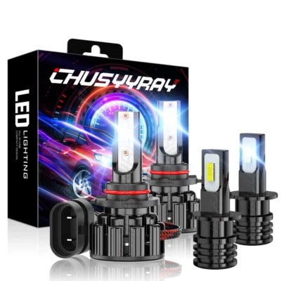 Kit combinado de faros LED + faros antiniebla para Nissan Máxima 2004-2006 6000K Foto 1 de 4