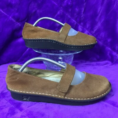 ALEGRIA by PG LITE FELIZ FEL-205 Glitter Tan Bronze Mary Jane Shoes 40 women 9.5 - Image 1 of 4