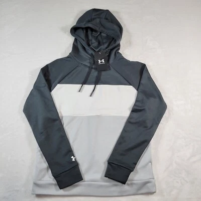 Under Armour Blk Wht Gry Hoodie Womens S Comfortable Soft Lightweight  Pullover - Image 1 of 4