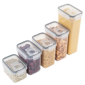 Rice Container Pantry Dry Goods Organization Kitchen Flour Sugar Storage Boxes - Picture 1 of 17