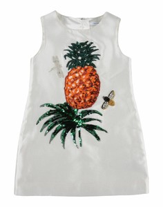 Dolce & Gabbana Girl Weiß   Kleider Silk Größe 4